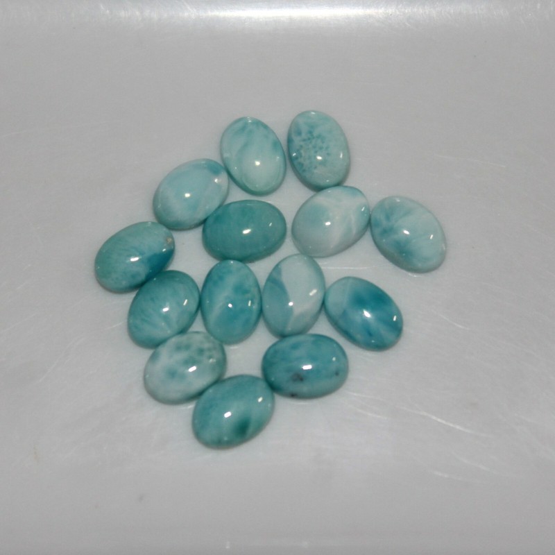 Larimar 6x4mm 7x5mm 8x6mm 9x7mm 10x8mm 12x10mm 14x10mm Oval Cabochon Gem(s) gallery