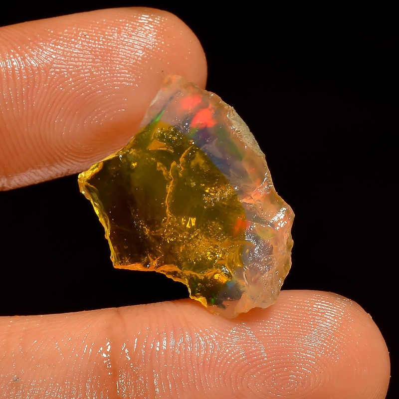 AAA Natural Ethiopian Opal Rough Specimen Welo Fire Crystal Opal Approx 10 Ct