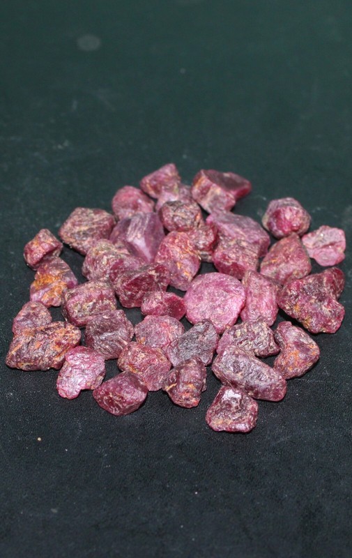 Ruby Rough top quality luster Raw Ruby Gemstone AAA Red Ruby crystals 100 Ct lot gallery