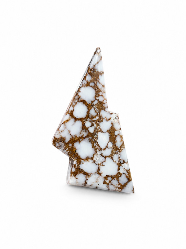 Natural Wild Horse Jasper Cabochon • Unique White & Brown Matrix
