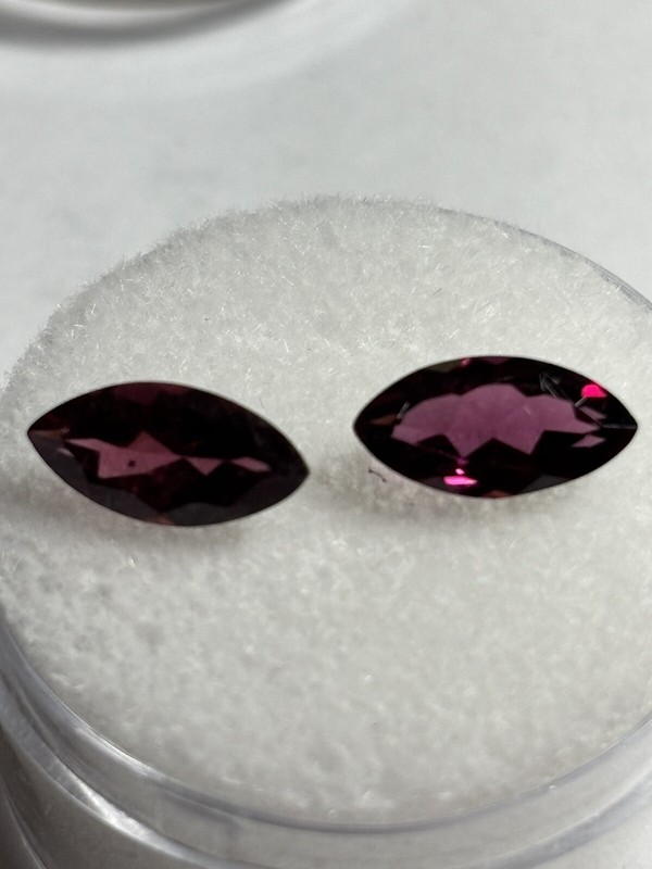 Theodolite Garnet Marquise Cut 10x5mm Pair 2.49cttw Retail $210 Value T5R1D5 gallery