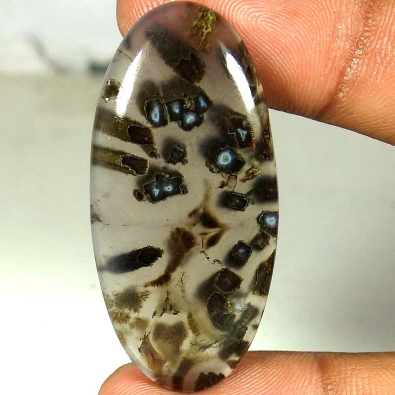 100% Natural Turkish Stick Agate Pear Oval Cabochon Quality Loose Gemstones