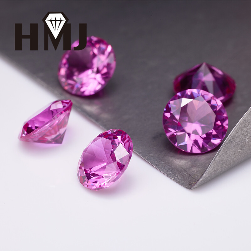 3mm~15mm Round Cut Multicolor Lab Grown Corundum Stone Synthetic Loose Gemstone gallery