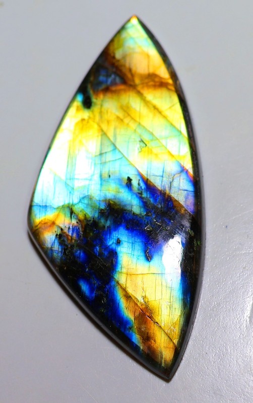 122 Ct 6X32X75 mm Natural Multi Fire Labradorite Fancy Cabochon Gemstone RO-248