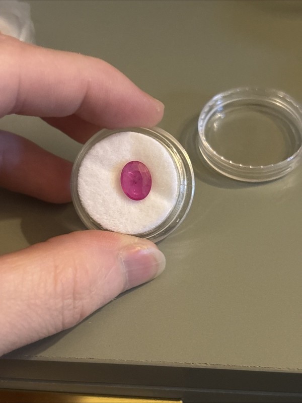 Cut Ruby 1cm x .5cm