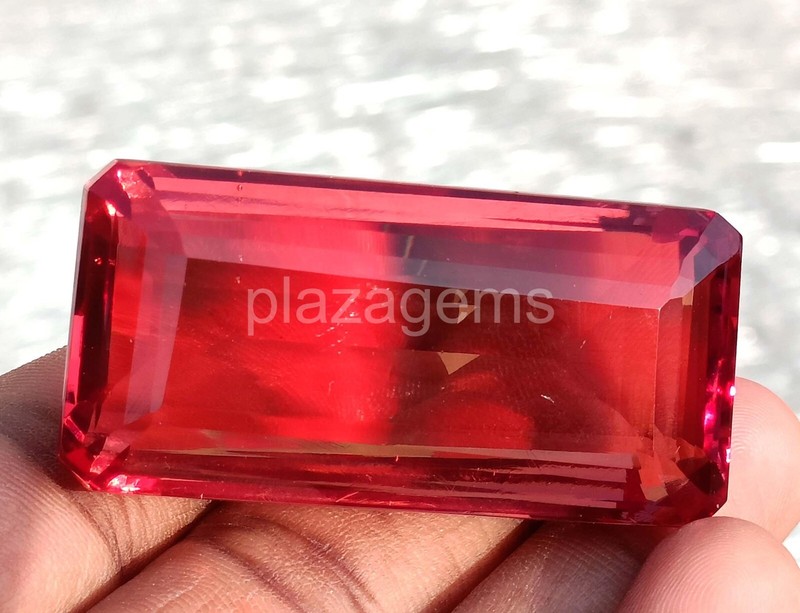 50 CT NATURAL COLOR CHANGING ALEXANDRITE EMERALD SHAPE LOOSE GEMSTONE 5JRL