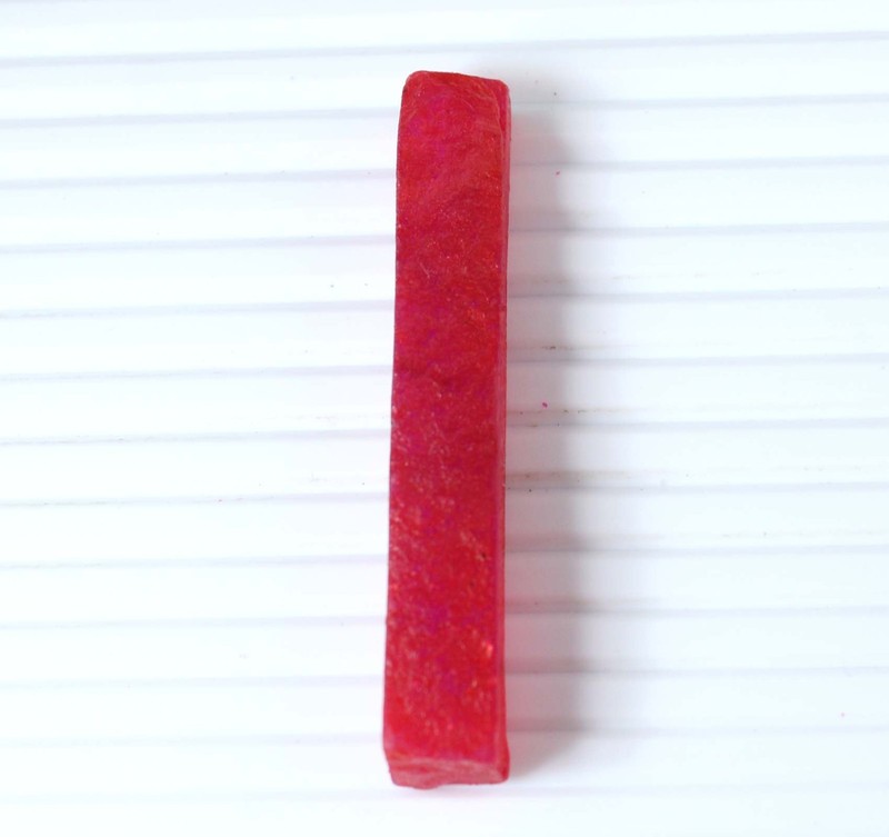 Father's Day Gift Natural Ruby 106.50 Ct Gemstone Slice Rough Certified T36893 gallery