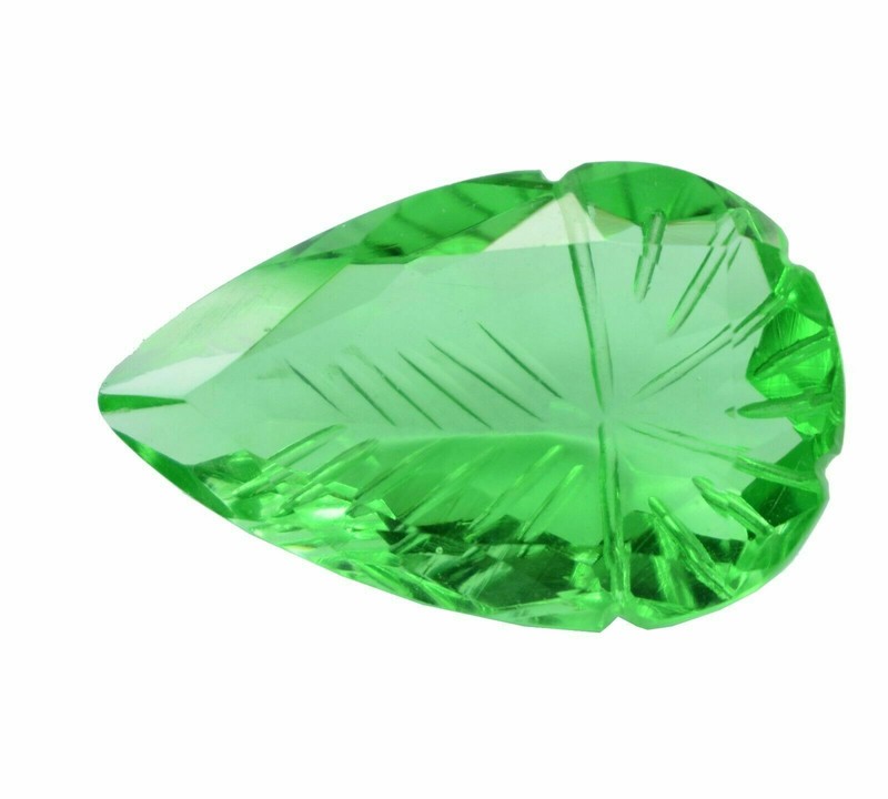 Pear Cut 72.35 Ct EGL Certified Moldavite Impact Tektite Loose Gemstone