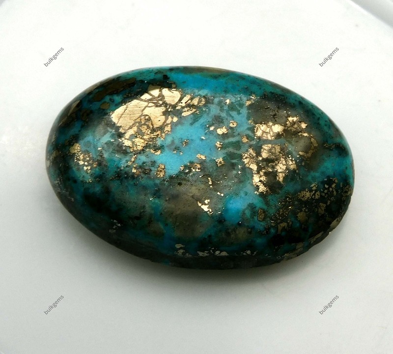 50.00 Ct Genuine Arizona Blue Turquoise Oval Cut Loose Gemstone gallery