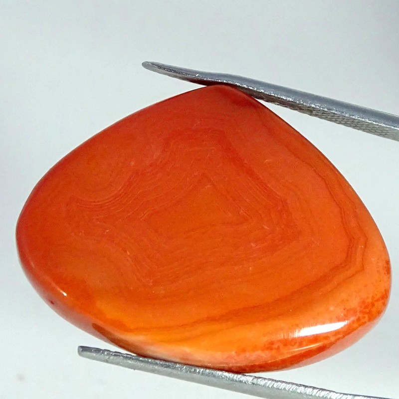 35.90Cts 100% Natural Orange Botswana Pear Cabochon Gemstone 22X28X6MM