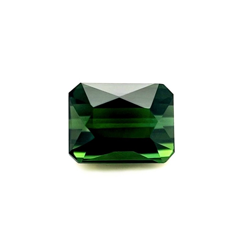 NATURAL 1.49 Octagon Scissor Cut DEEP Green Tourmaline UNHEATED 7×5.5mm VVS