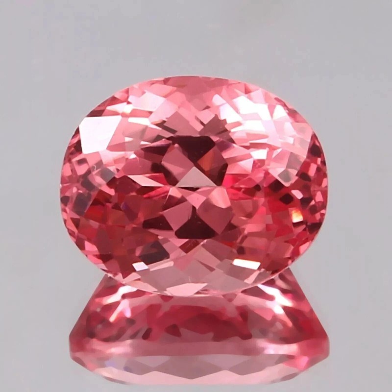 80 Ct Natural Ceylon Padparadscha Sapphire Oval Cut Loose Certified Gemstone gallery