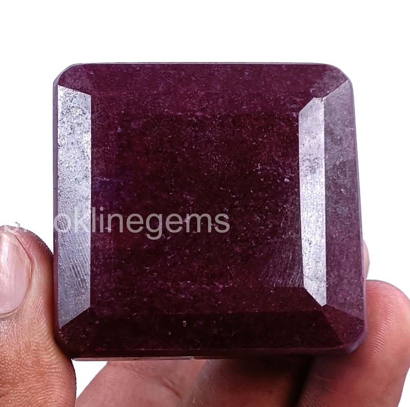 Massive 809 Ct Natural African Ruby Emerald Cut, Earth Mined, Certified 5ARV gallery