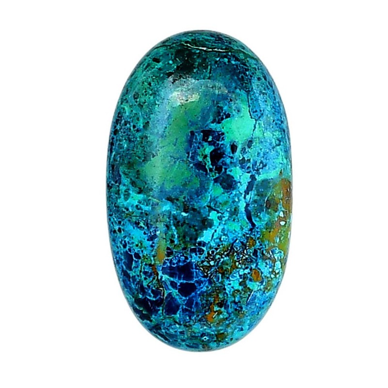 Natural Shattuckite 16.4×28.3×6 mm Oval Shape Polished Gemstone LS39-06151