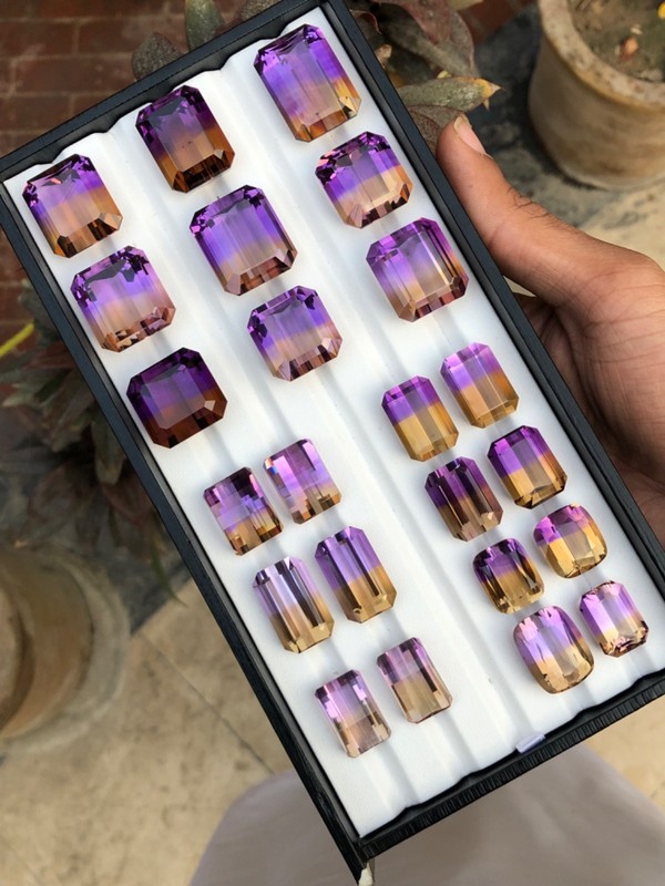 793 CT Amitrine Lot , Loupe Clean and excellent cut stone, each piece $250 gallery