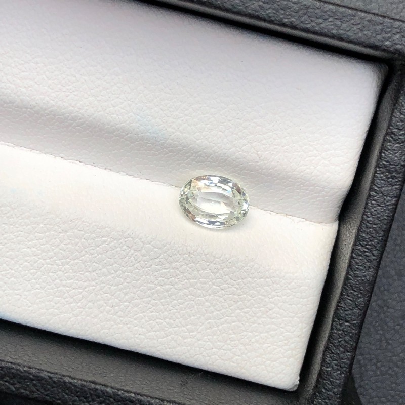 1.10 Ct Natural Milky Sapphire Oval Cut | Sri Lankan Sapphire, Ethical Gemstone gallery