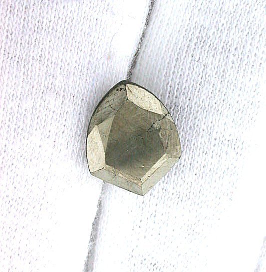 ONE 12×10 12mm x 10mm Shield Arrowhead Pyrite Facet Faceted Gemstone Gem B23A7