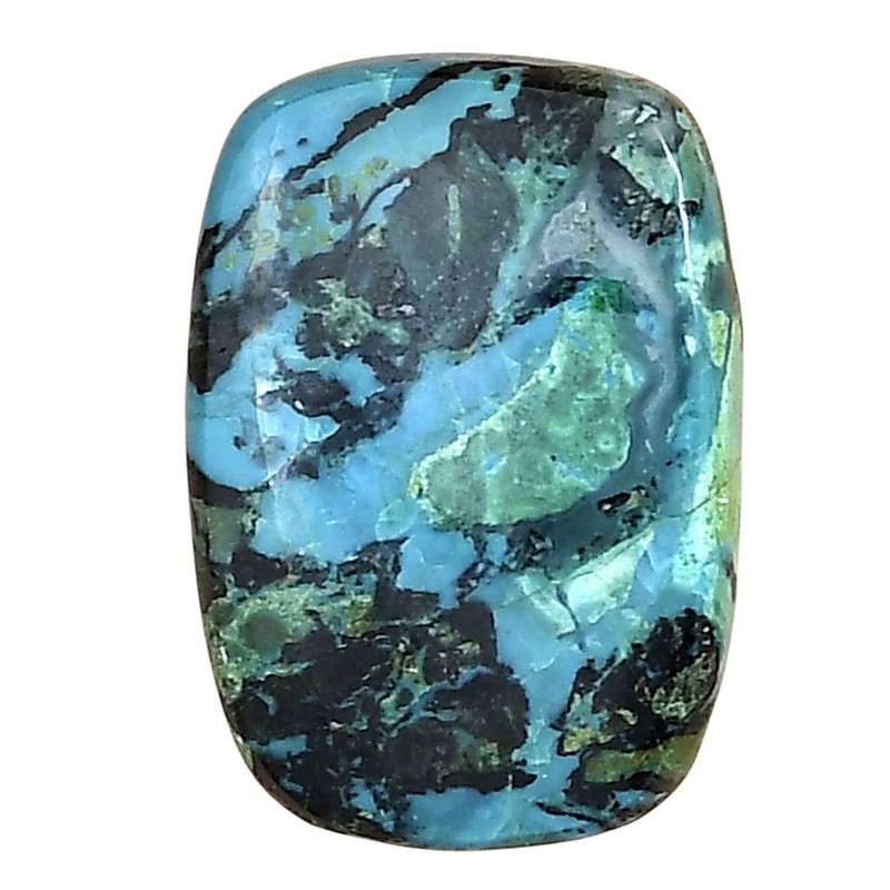 Natural Shattuckite 23.95x17x5.4 mm Baguette Shape Polished Gemstone LS02623-39