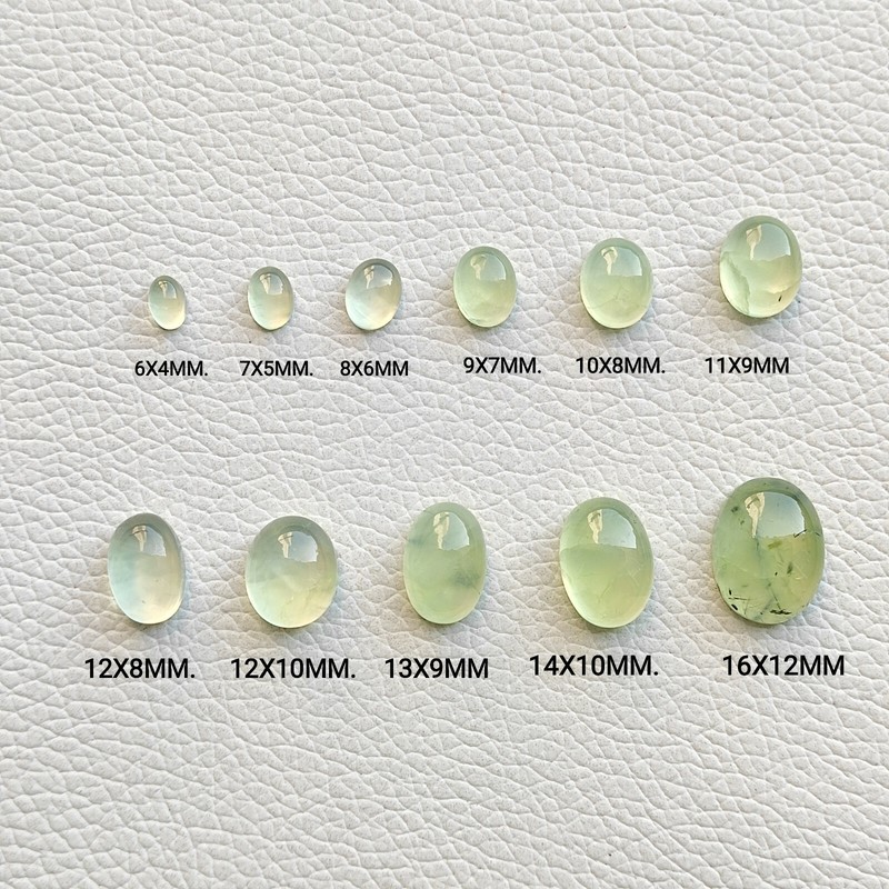 Wholesale prehnite gemstone oval shape mix size prehnite natural gemstone V142
