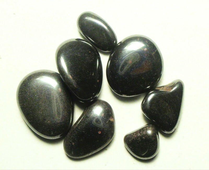 100 cts lot mixed Polished Hematite Brazil # 14