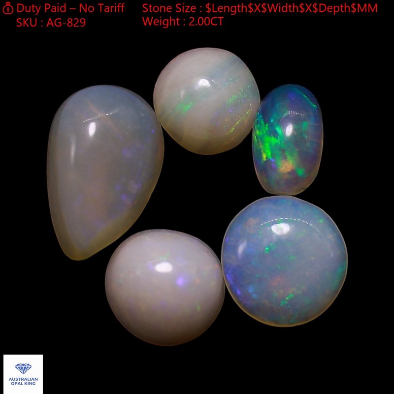 5 Pcs 2.00 Cts Natural Fire Opal Pendant Making Cabochon Lot 3X5X2 TO 5X8X3 MM