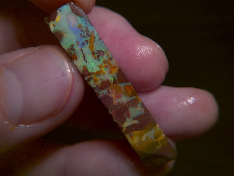 41.80cts winton boulder opal rough, stunning pattern & colours *see video* gallery
