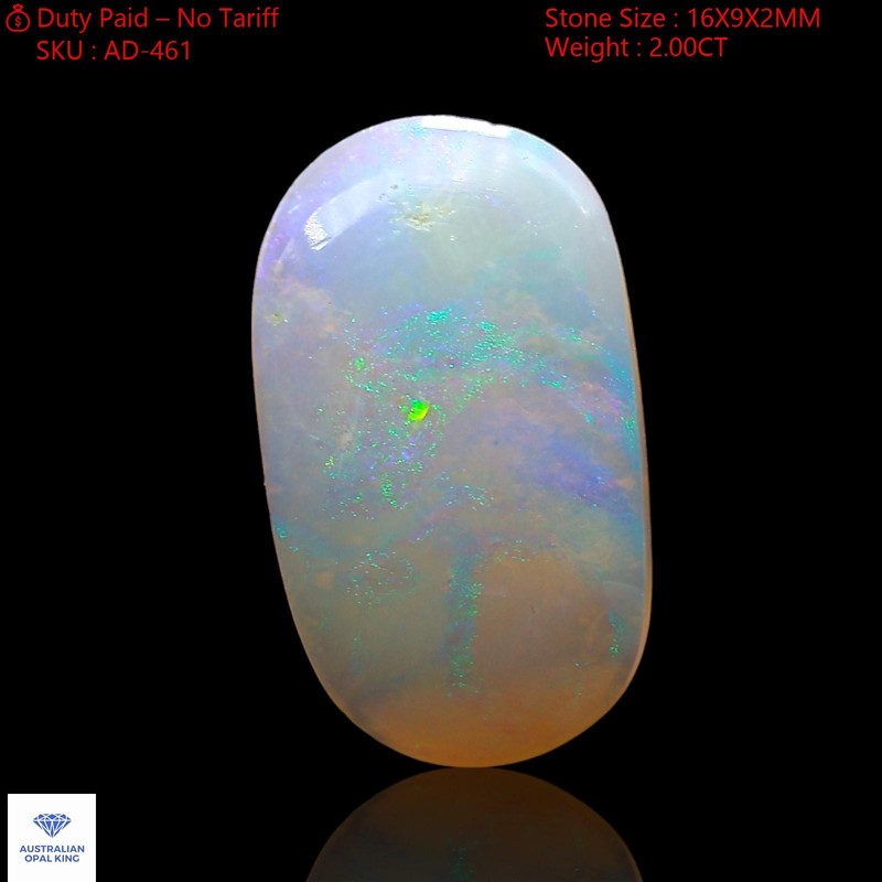 2.00 Cts Natural Oval Fire Opal Handcrafted Cabochon Jewelry Making 16x9x2 mm