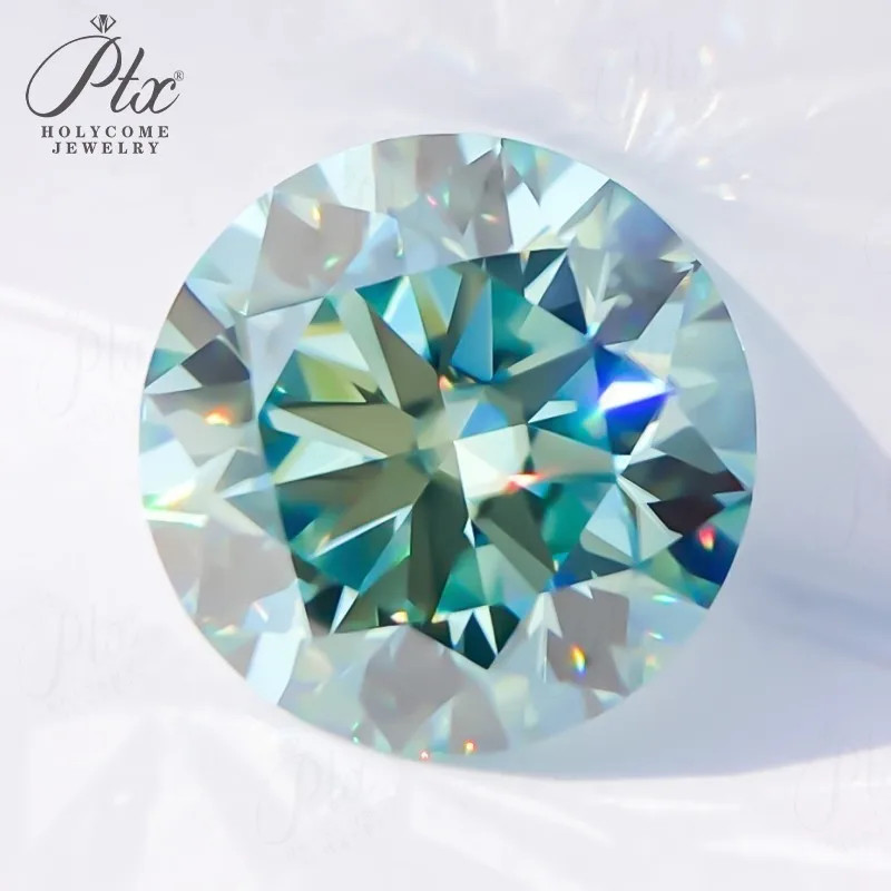 Excellent Multiple Cut Shapes Aqua Blue 1-8ct VVS1 Loose Moissanites for Jewelry