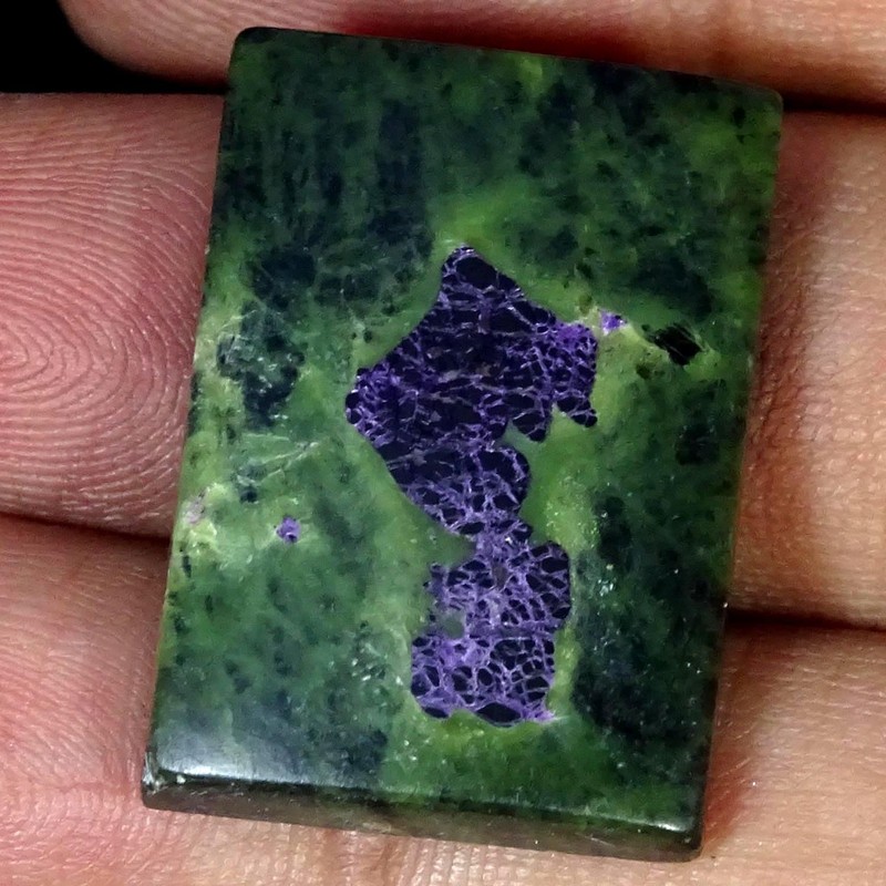 32.70Cts 100% Natural Atlantasite Stichite Octagon Cabochon 19X27X6MM