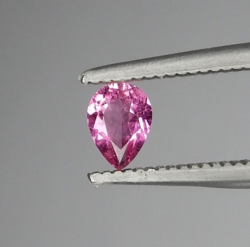 VVS Best Hot Pink Paraiba Tourmaline Natural Mined Unheated 5x4mm Faceted Pear