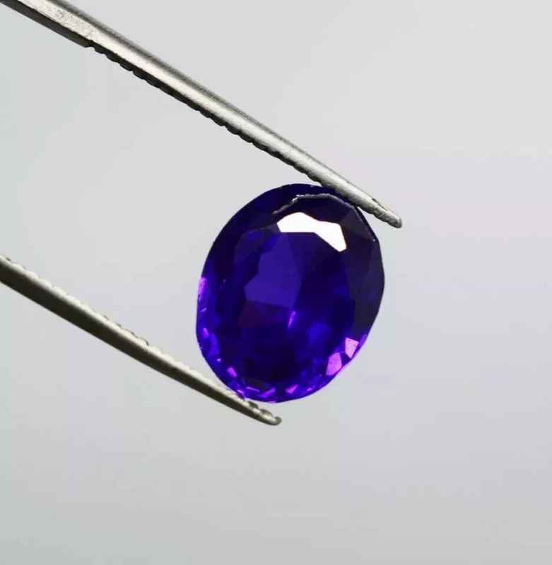 Blue Color Iolite Faceted Oval Cut 9.15 Ct EGL Certified Natural Loose Gemstone