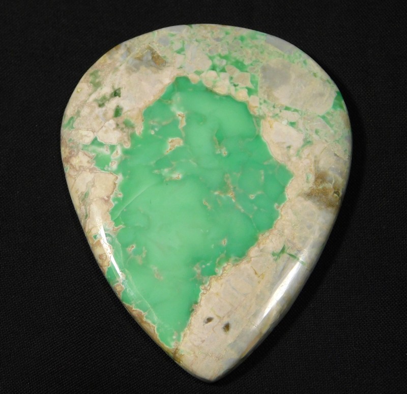 132 CT Natural Variscite PEAR Shape Cabochon Loose Gemstone 64x50x6 MM CO=65
