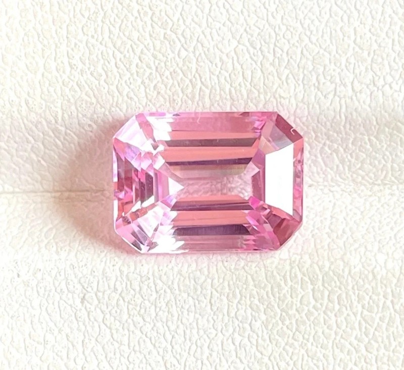 NATURAL Pink Morganite 12.95 Ct Emerald Cut Loose Certified MR Gemstone T03 AAA+