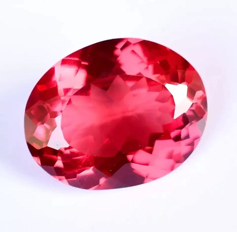 VVS Padparadscha Sapphire Oval Ceylon 34-36 Ct Unheated Loose Gemstone Certified