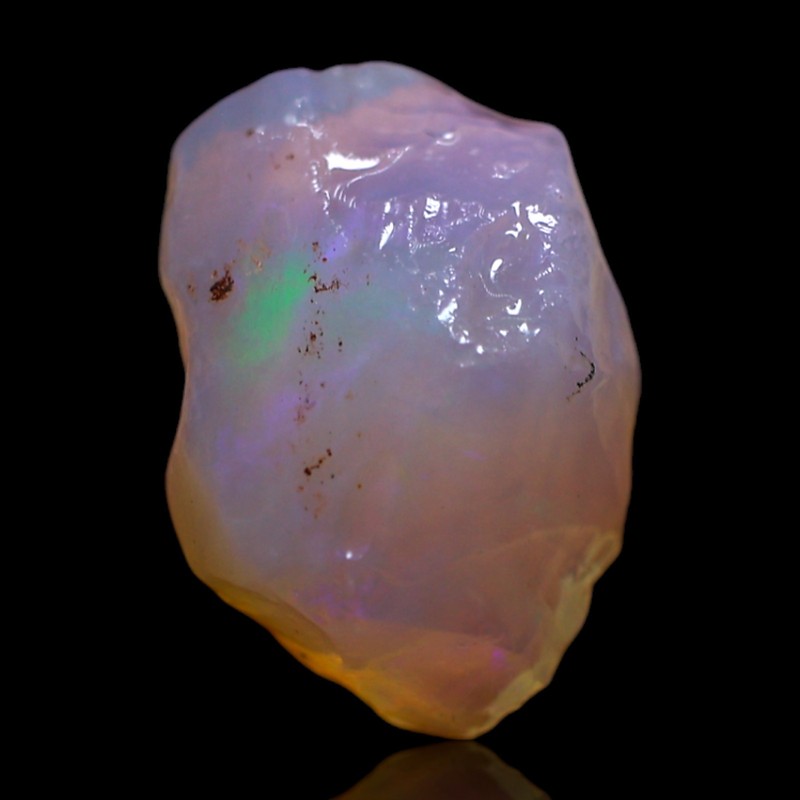 2.00 Cts Natural Fire Opal Wire Wrap Rough Gemstone Jewelry Making 10x8x4 mm gallery