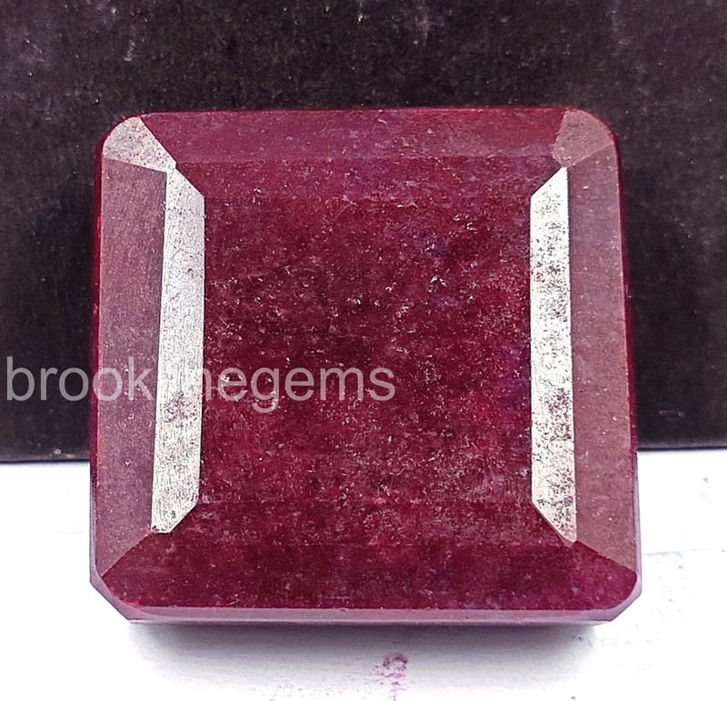 Massive 809 Ct Natural African Ruby Emerald Cut, Earth Mined, Certified 5ARV gallery