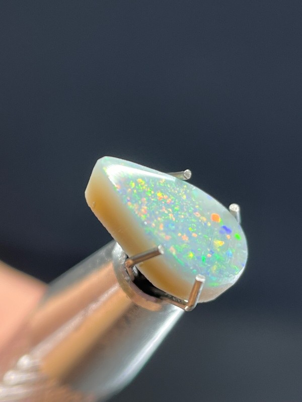 Australian Opal - Lightning Ridge - 1.25C - Natural - Solid Light N6 Opal - #077 gallery