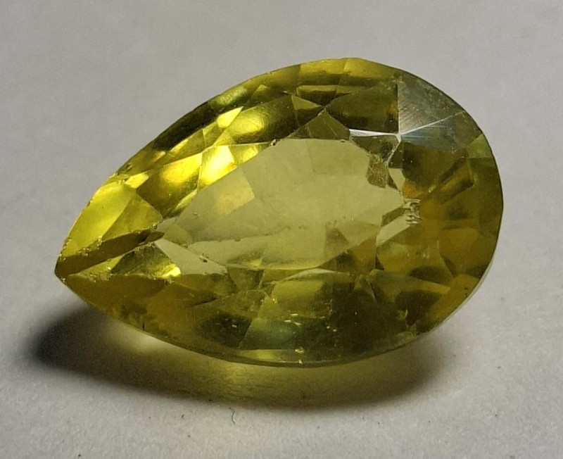Natural Sapphire Yellow 7-9 Ct Certified Pear Cut Loose Gemstone SB880