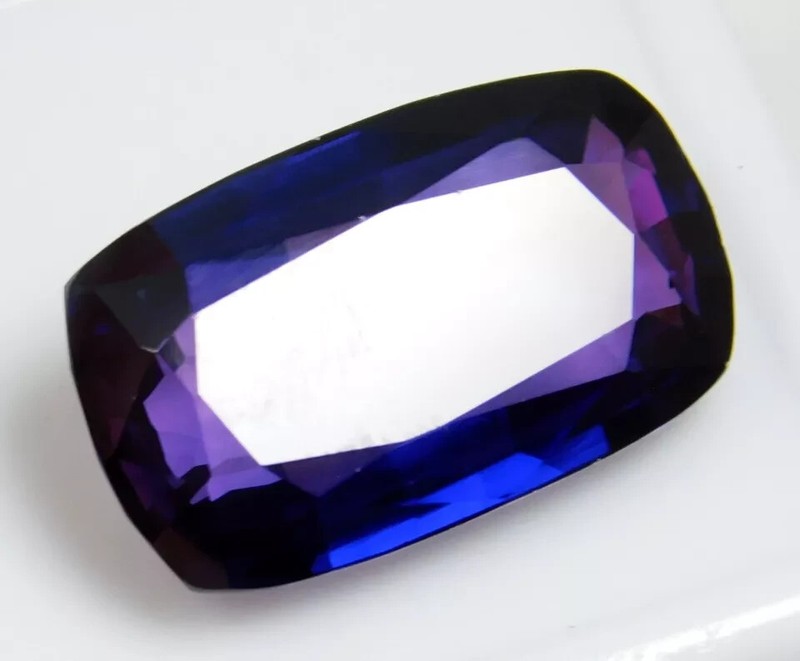 Purple Blue Sapphire Natural Cushion Cut EGL Certified 14-16 Ct Loose Gemstone gallery