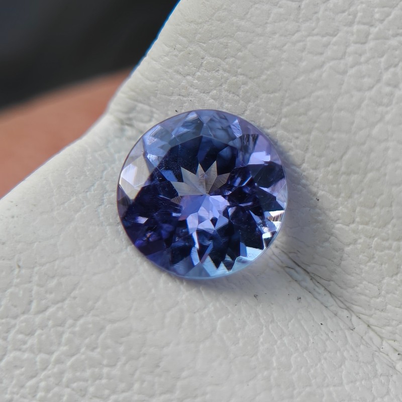 Natural blue tanzanite gemstone 5mm round shaped loose gemstone for jewelry gallery