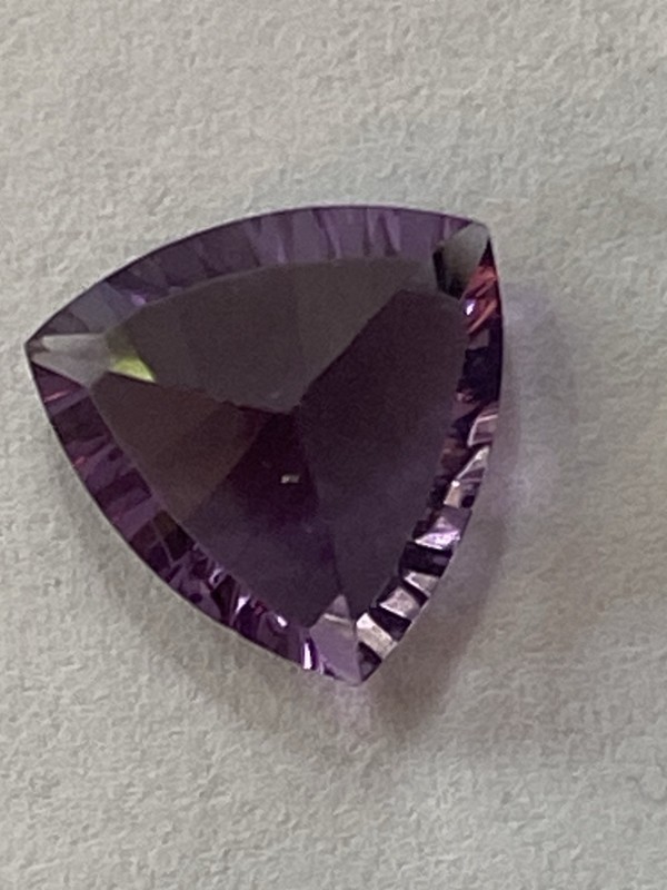 Loose 10mm Trillion Cut Amethyst Spinfire Cut approx 2.52 ct JTV gallery