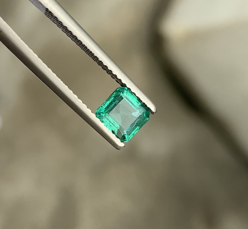 Zambian Emerald Perfect Square Cut 6x6mm Green Loose Gemstone Slightly Included gallery