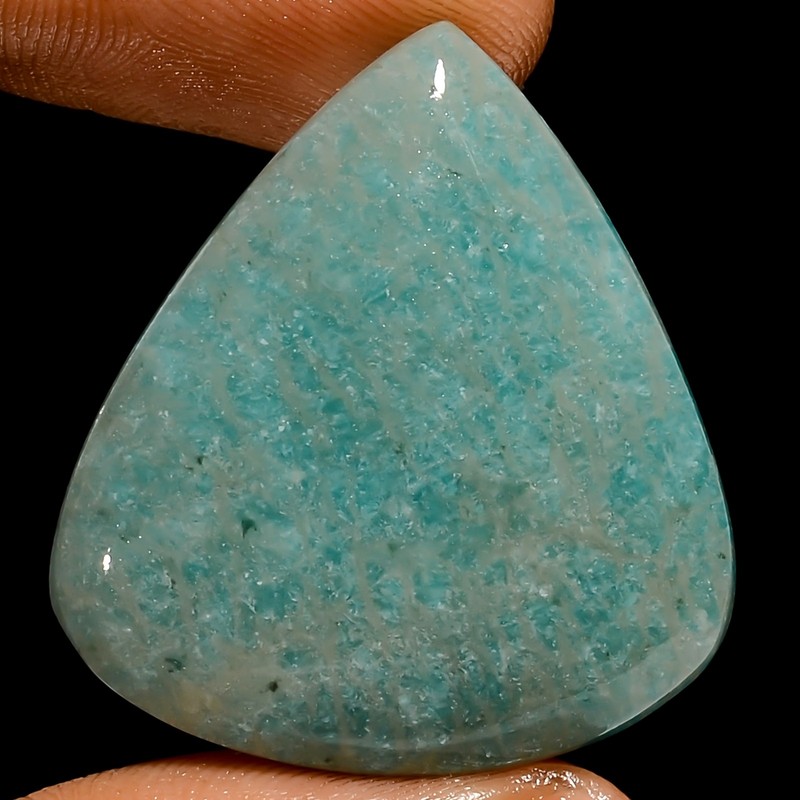 100% Natural Amazonite Pear Shape Cabochon Gemstone 28.5 Ct. 28X25X5 mm UG-2710