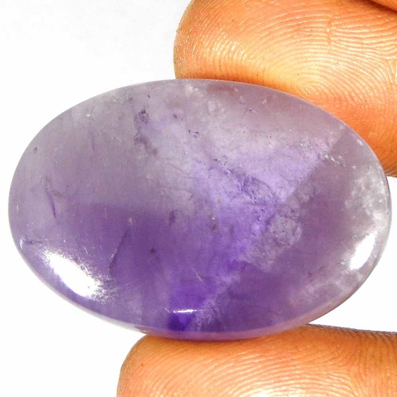 47.90Cts100%Natural Blue Amethyst Agate Oval Cabochon Loose Gemstones gallery