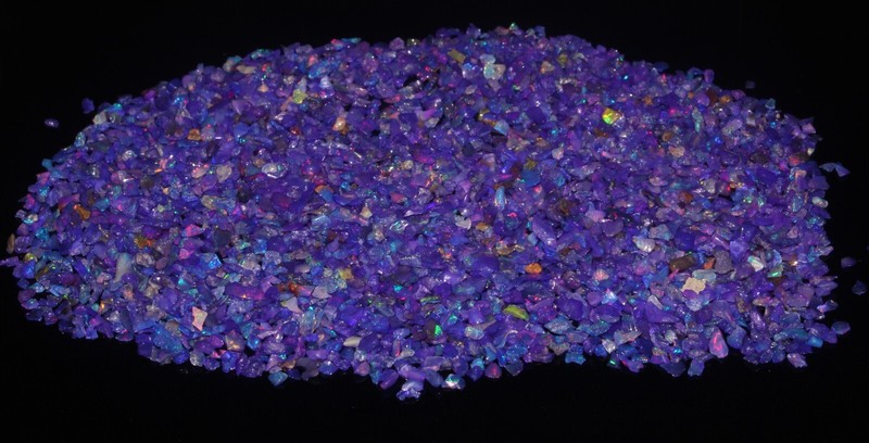 XX MINI 2to3MM Gemstone Purple Ethiopian Fire opal Polished Chips Rough Lots