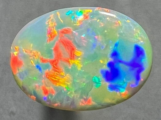 Superb Gem Color Flashes * Natural Australian Lightning Ridge Solid Opal * Video gallery