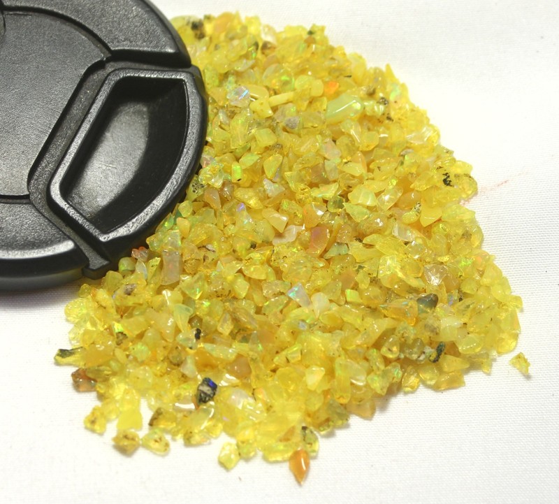 100 Pcs Lot AAA Natural Multi Flash Ethiopian Opal Rough Welo Fire Opal Stone