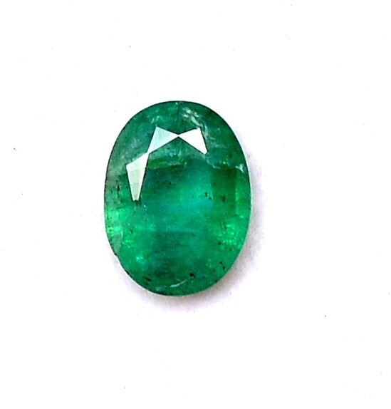 8×6 mm Certified Natural Emerald Oval Cut 0.86 CTS Untreated Loose Gemstone