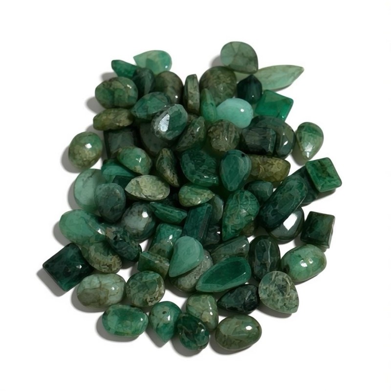 GIANT 100 CT. COLOMBIAN & BRAZILIAN EMERALD LOOSE GEMSTONE LOT 60-46