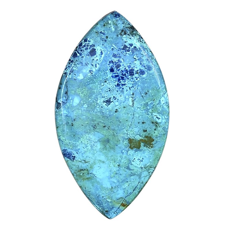 Natural Shattuckite 35.39×19.31×4 mm Marquise Polished Gemstone LS02619-39
